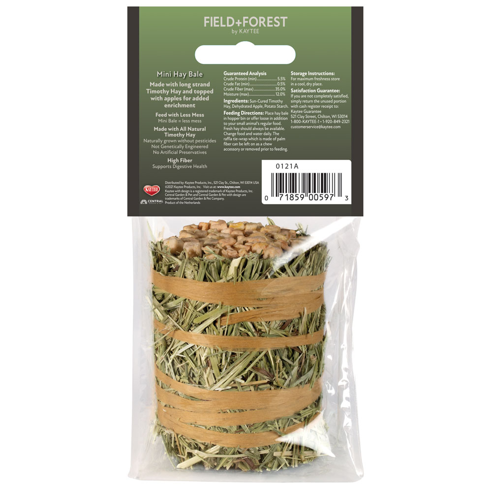 Mini Hay Bale Apple 1 Pack Packaging Back