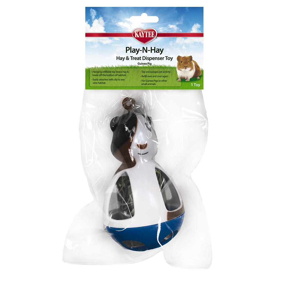 KAYTEE PLAY-N-HAY TREAT DISPENSER TOY GUINEA PIG KAYTEE PLAY-N-HAY TREAT DISPENSER TOY GUINEA PIG