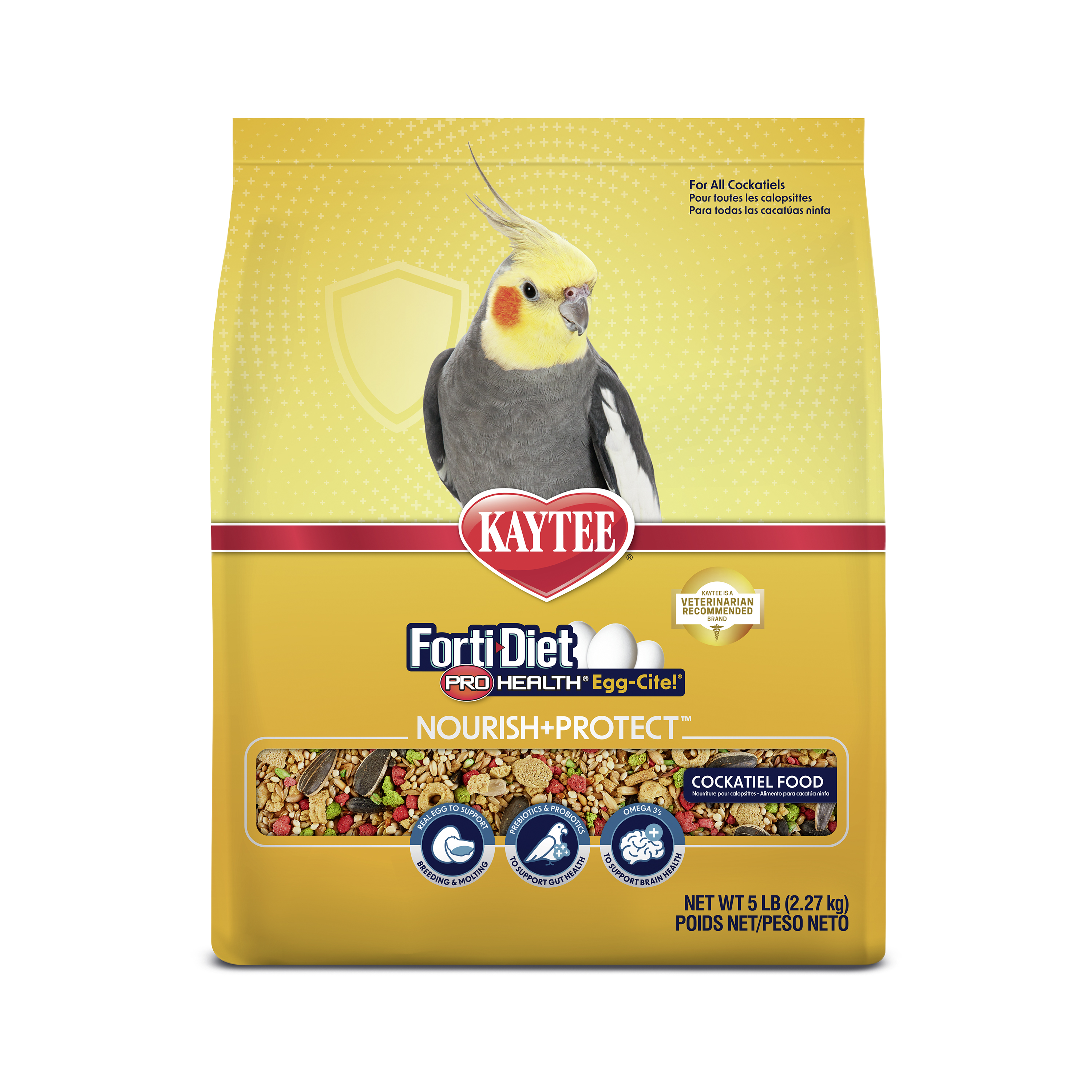 thumbnail image 2 of Kaytee Forti-Diet Parrot Food – Feather Health Formula, 8 Lb Bag 2 of 6