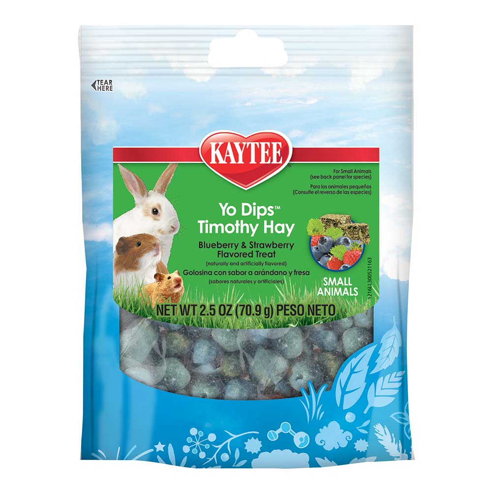 Kaytee Fiesta Blueberry and Strawberry Yogurt-Dipped Timothy Hay