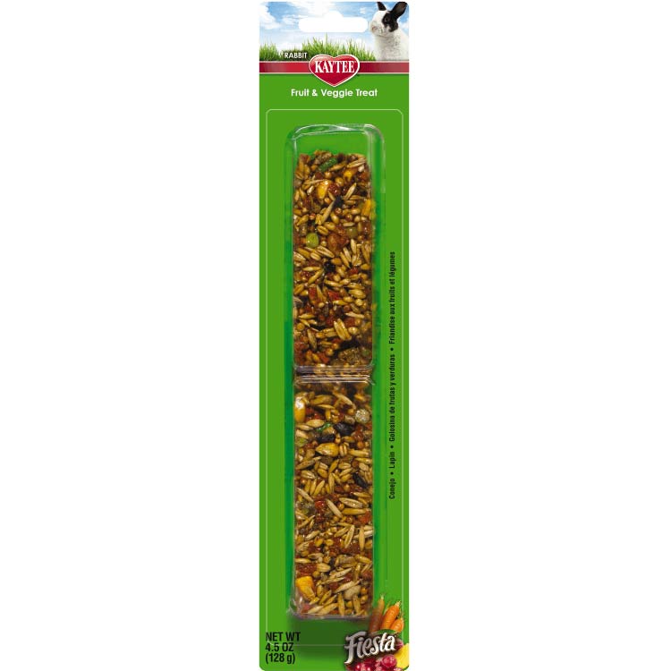 Kaytee Fiesta Fruit and Veggie Rabbit Treat Stick