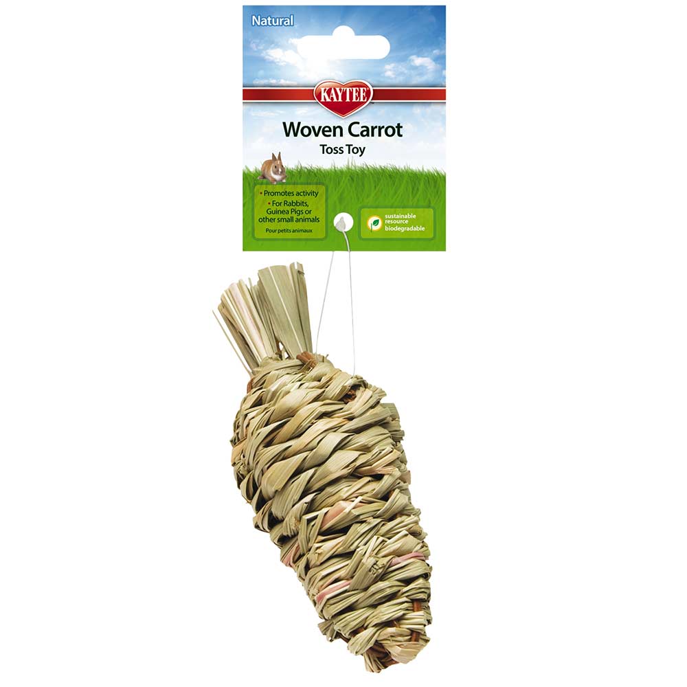 Natural Woven Sisal Carrot Toss Toy