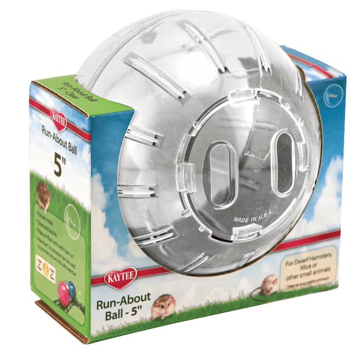 Kaytee Run About Ball 5 inch Clear