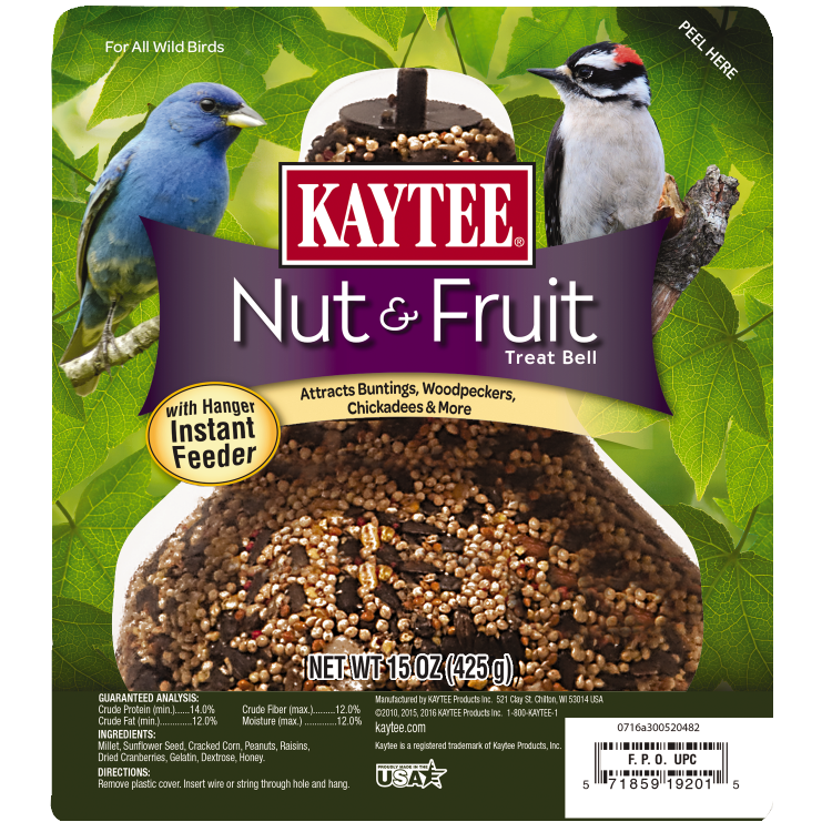 Kaytee Nut & Fruit Treat Bell Wild Bird Food