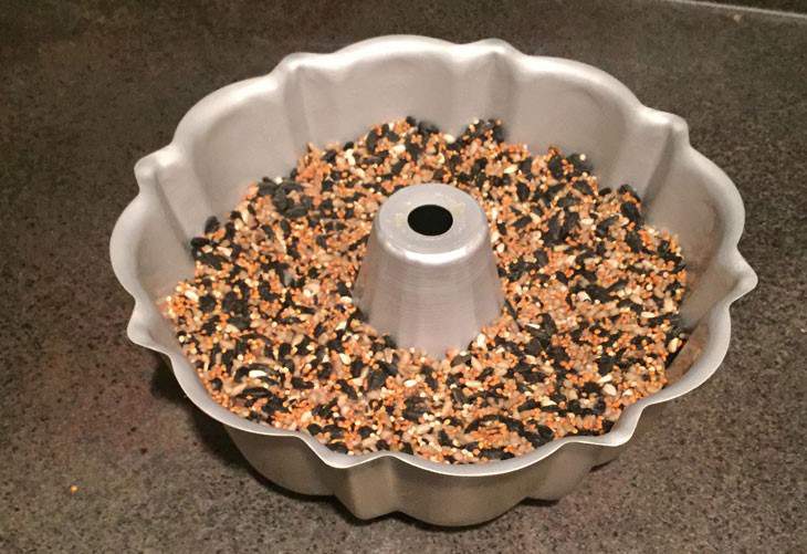 DIY Christmas Wild Bird Seed Wreath 