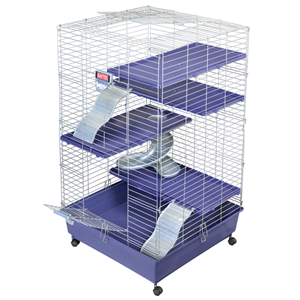 Kaytee My First Home Deluxe 24 x 24 Multi-Level Home with Casters