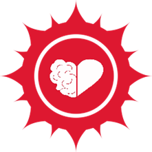 Red and White Heart Icon